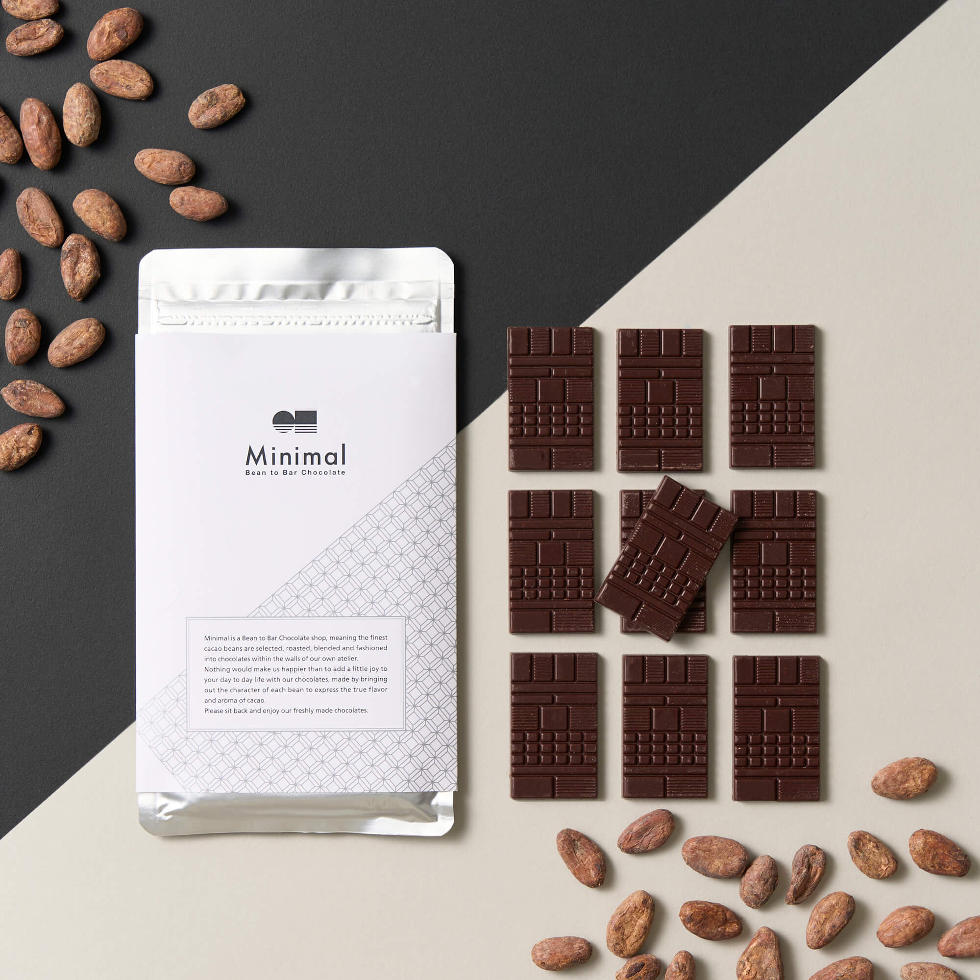 チョコページ ミニチョコレート/ HIGH CACAO（10枚入り） – Minimal Wholesale- Bean